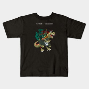 Clanosaurus Rex FORSYTHsaurus rex Plaid Forsyth Scotland Ireland Family Tartan Kids T-Shirt